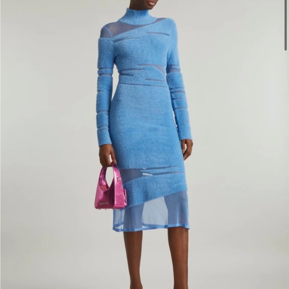 House of Sunny Sliding Doors Dress in Blue